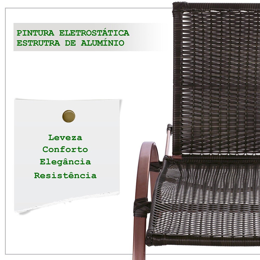 2 espreguiçadeiras Ipanema - Pintura Eletrostática 