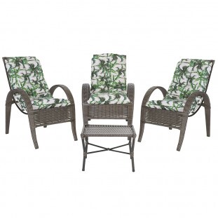3 Cadeiras Napoly Plus + mesa de centro