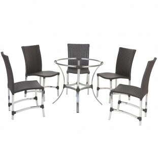 5 Cadeiras Flórida + Mesa Alta 
