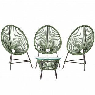 3 Cadeiras Bahamas com mesa 