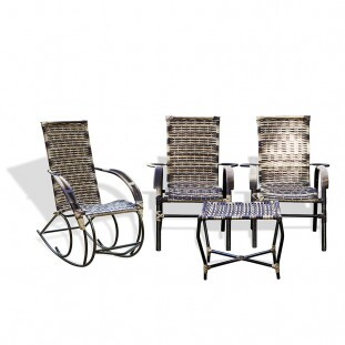 2 Cadeiras Bela + Cadeira Balanço com mesa de centro