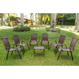 6 Cadeiras Bela + mesa de Centro 