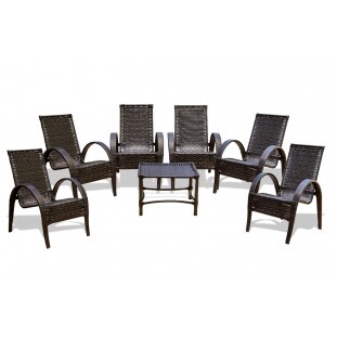 6 cadeiras Napoly + mesa de centro 