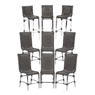 Combo Cozinha Sevilha | 6 Cadeiras + 3 Banquetas 