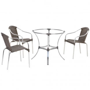 3 Cadeiras Pinheiro + Mesa Alta 