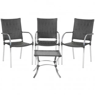 3 Cadeiras Polônia + Mesa de Centro 