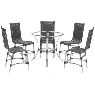 5 Cadeiras Sevilha + Mesa Alta 
