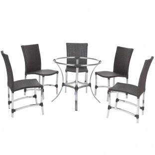 5 Cadeiras Flórida + Mesa Alta 