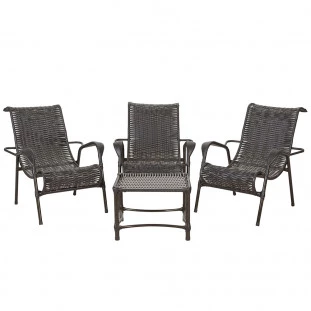 3 Cadeiras Águia + mesa de centro 