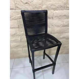 Banqueta Florida - Corda Náutica e pintura 