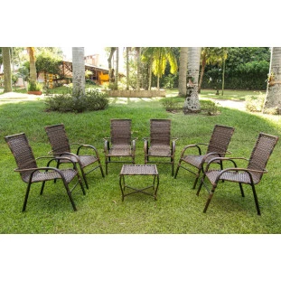 6 Cadeiras Bela + mesa de Centro 