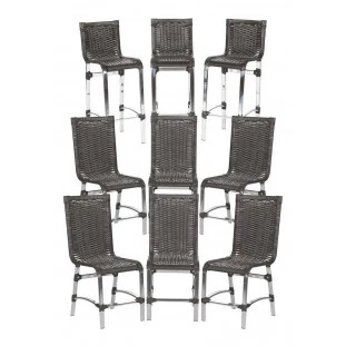 Combo Cozinha Sevilha | 6 Cadeiras + 3 Banquetas 