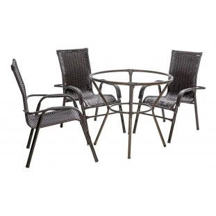 3 Cadeiras Bela + Mesa Alta 